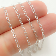925 Sterling Silver Flat Cable Chain